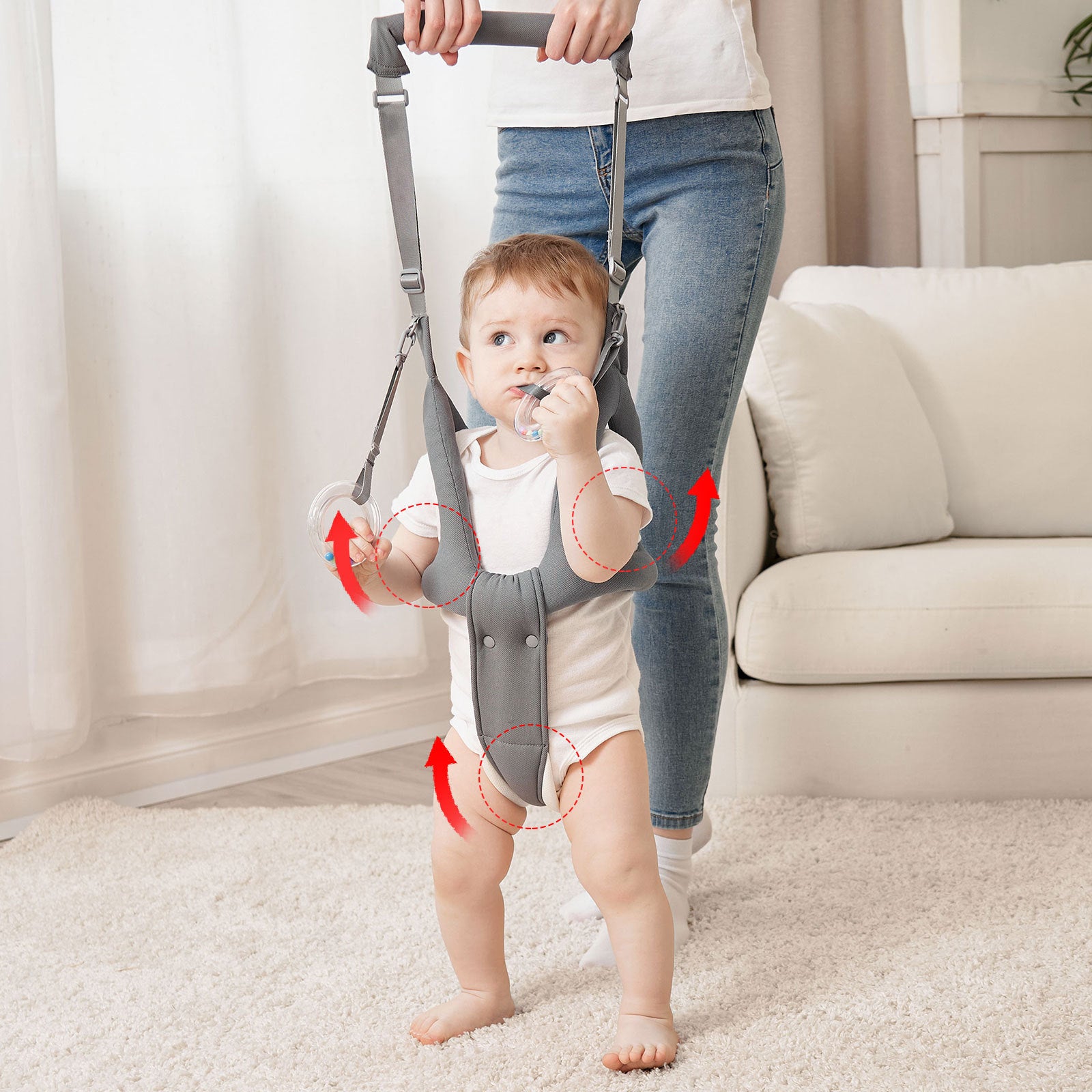 Baby Walker Harness with Anti-Slip Design for Kids